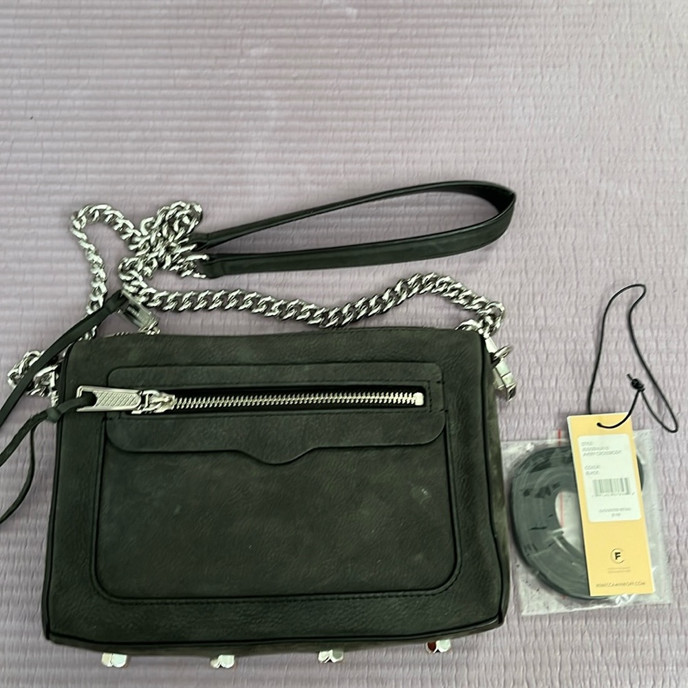 REBECCA MINKOFF AVERY SUEDE HANDBAG